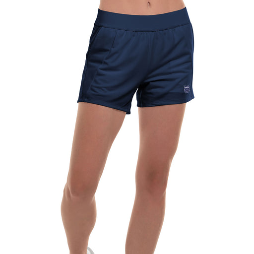 KSwiss Pique 4 inch Womens Tennis Shorts - Peacoat/M