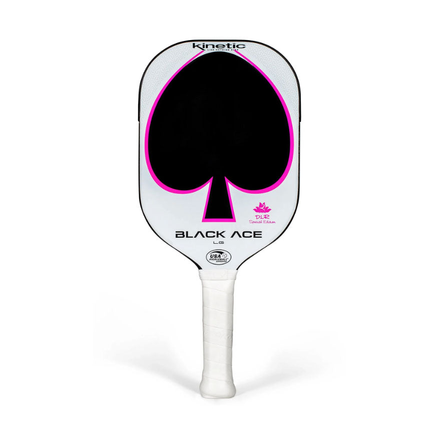 ProKennex Black Ace LG 14-White Pickleball Paddle - White/Black/Pnk/4/7.9 OZ