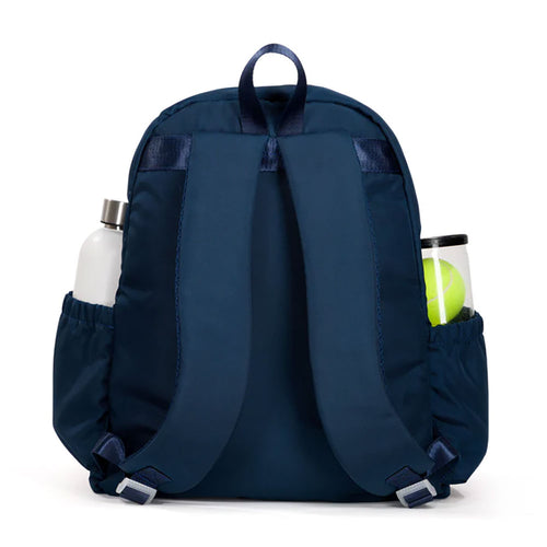 Ame & Lulu Game On Navy/Lime Tennis Backpack - 2