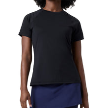 Load image into Gallery viewer, FILA Essen Short Sleeve Mesh Back Wmn Tennis Shirt - Black/XL
 - 1