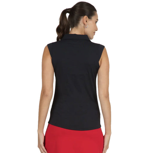 Ibkul Solid Sleeveless Womens Polo