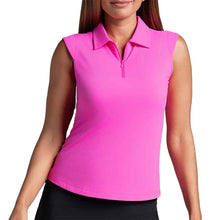 Load image into Gallery viewer, Ibkul Solid Sleeveless Womens Polo - Hot Pink/XL
 - 10