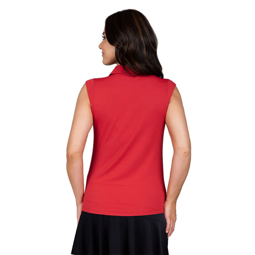 Ibkul Solid Sleeveless Womens Polo