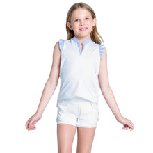 Load image into Gallery viewer, Lucky In Love Lovely Pleat Sleeveless G Polo - Baby Lavender/S
 - 1