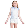Lucky In Love Lovely Pleat Sleeveless Girls Polo