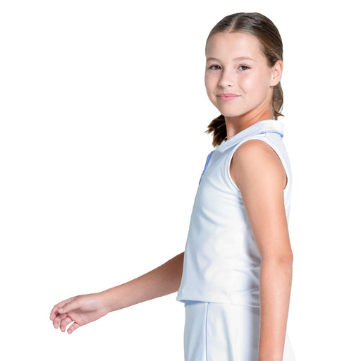 Lucky In Love Club Zip Sleeveless Polo