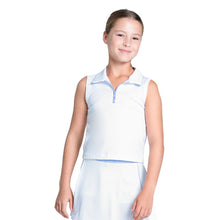Load image into Gallery viewer, Lucky In Love Club Zip Sleeveless Polo - Baby Lavender/M
 - 1