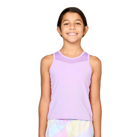 Sofibella UV Racerback Girls Lavender Tennis Tank Top