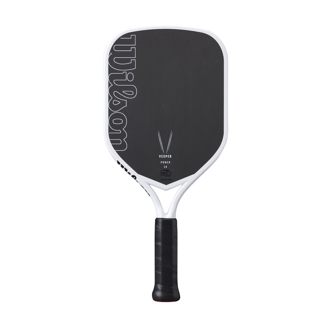 Wilson Vesper Power 14 Pickleball Paddle - White/Black/4 1/8/8.1 OZ
