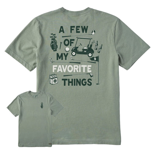 Life Is Good Few Favorite ThingMens T-Shirt - Moss Green/XXL