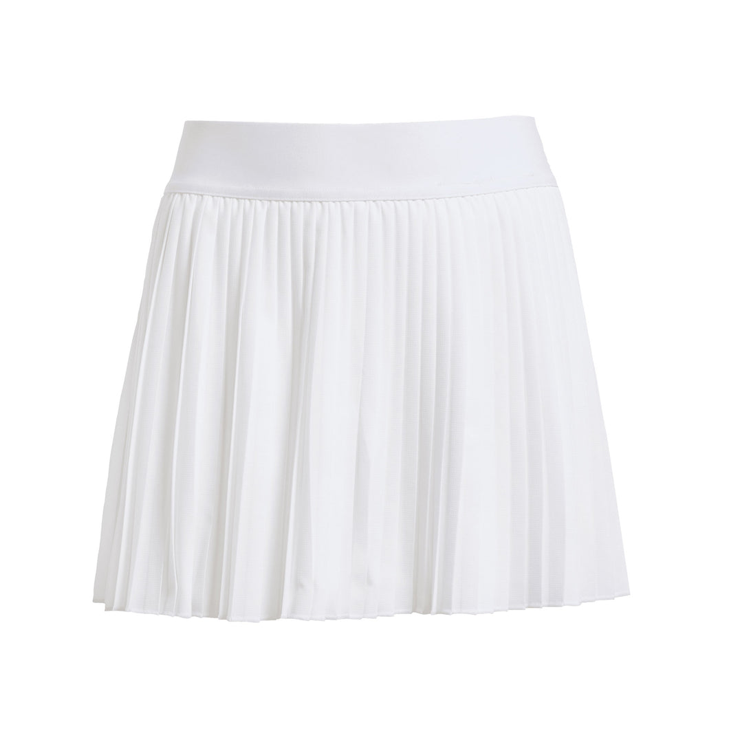 Adidas Club Pleated Girls Tennis Skirt - White/L