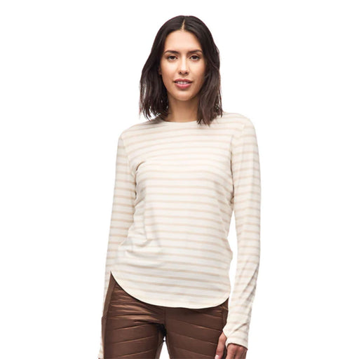 Indyeva Novarra II Lond Sleeve Crew Womens Shirt - Breez/Pnce Strp/L