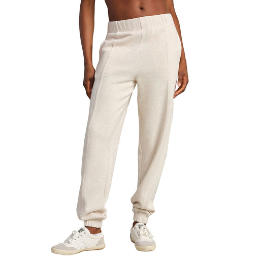 Rhone Signature Rib Womens Jogger - Oatmeal Heather/L
