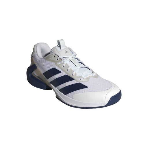 Adidas Adizero Ubersonic 5 Mens Tennis Shoes - Wt/Dk Blu/Slvr/D Medium/13.0