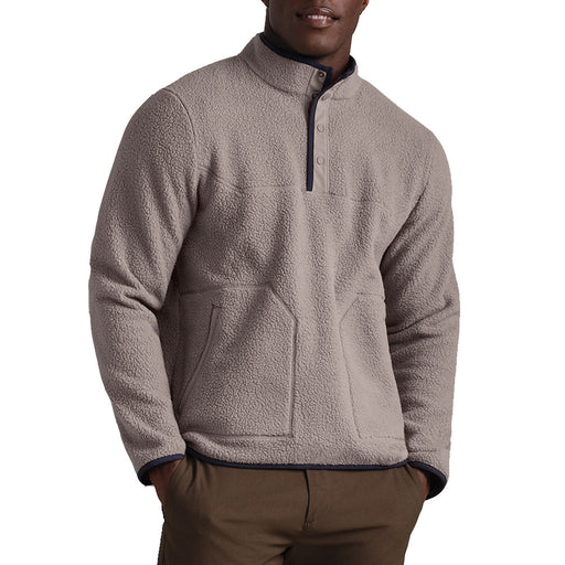 Rhone Fairbanks Fleece Mens Pullover - Foggy Taupe/XL
