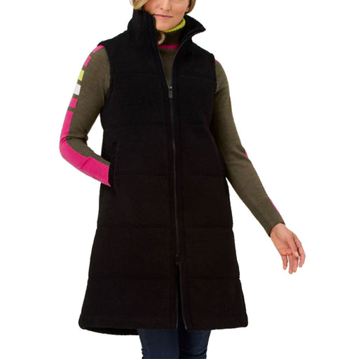 Krimson Klover Kira Fleece Long Womens Vest - Black/L