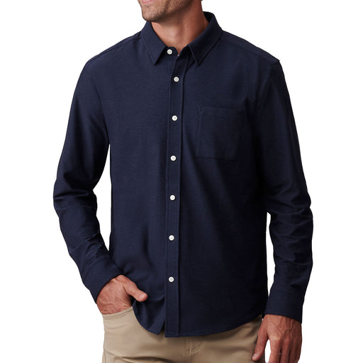 Rhone WFH Mens Shirt - Navy Heather/XL