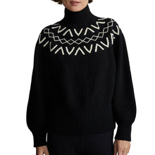 Load image into Gallery viewer, Varley Marcie Fairisle Yoke Womens Knit Sweater - Black/L
 - 1