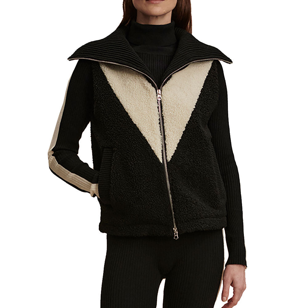 Varley Caspian Sherpa Womens Gilet - Black/M