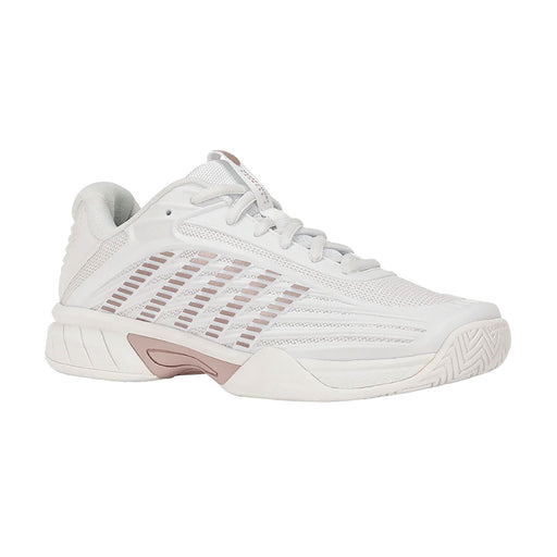 KSwiss HyperCourt Express 3 Kids Tennis Shoes - Wt/Rs Gld/Violt/M/5.5