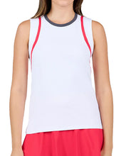 Load image into Gallery viewer, Sofibella Style Icons 24 Inch Womens Tennis Tank - Berry Red/XL
 - 1