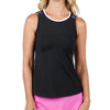 Sofibella Pinkology Black 25 inch Womens Tennis Tank