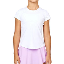 Load image into Gallery viewer, Sofibella UV Girls Girls Short Sleeve Shirt - White/L
 - 3
