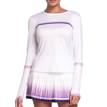 Load image into Gallery viewer, K-Swiss Accelerate Longsleeve Womens Tennis Shirt - Paisley/L
 - 1