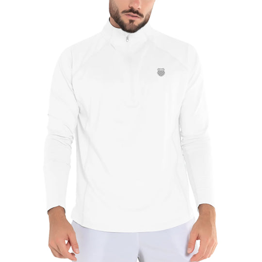 K-Swiss Swift Long Sleeve Mens Tennis Quarter-Zip