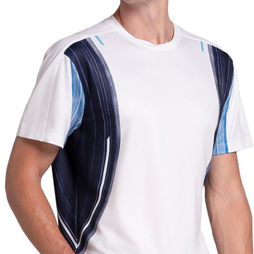 K-Swiss Breakline Stripe Crew Mens Tennis Shirt