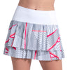 Lucky In Love Geo Glow Pleated Womens Tennis Skirt