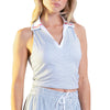 Sofibella Glow Set Stripes Womens Tennis Polo Tank