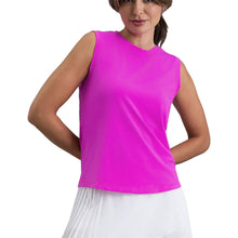 Load image into Gallery viewer, Ibkul Womens Tennis Muscle Tank Top - Hot Pink/XL
 - 4