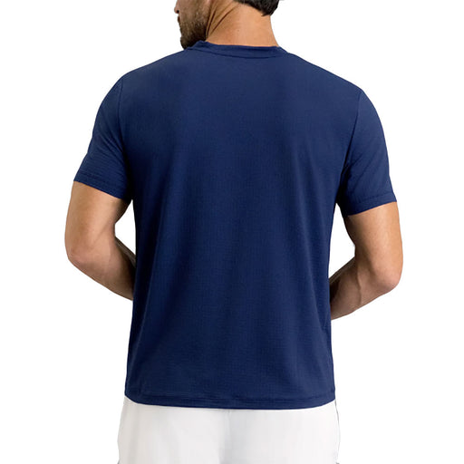 Ibkul Solid Short Sleeve V Neck Mens Tennis Shirt