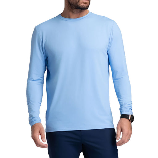 Ibkul Long Sleeve Crewneck Mens Tennis T-Shirt - Peri/XL