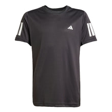 Load image into Gallery viewer, Adidas Club 3-Stripes Boys Tennis Shirt - Black/L
 - 1