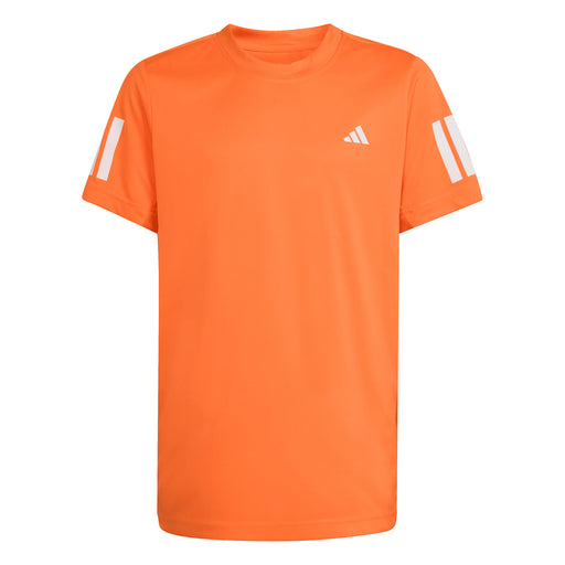 Adidas Club 3-Stripes Boys Tennis Shirt - Pure Orange/L