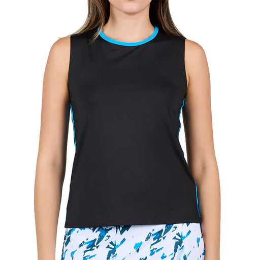 Sofibella Electric Blu 23in Womens Tennis Tank Top - Black/XL