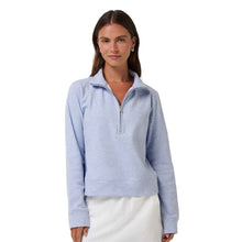 Load image into Gallery viewer, Travis Mathew Cloud Half Zip 2.0 Wns Pullover - Hthr Soft Blue/XL
 - 7
