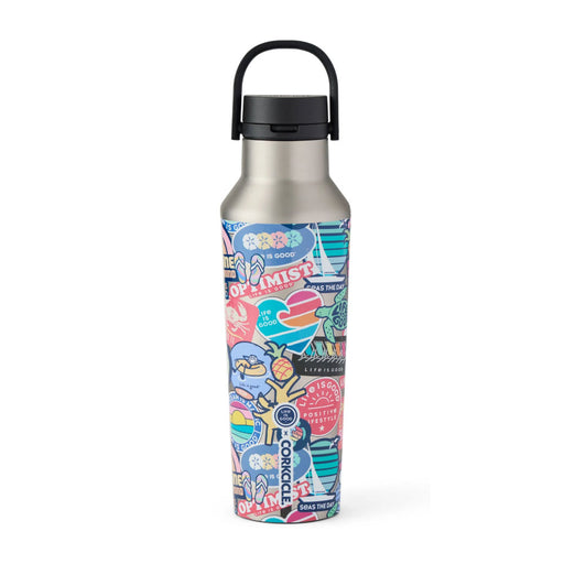 Life Is Good Beach Sticker 20oz Water Bottle - Multi