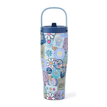 Load image into Gallery viewer, Life Is Good Floral Sticker 30oz Stainless Go Cup - Multi
 - 1