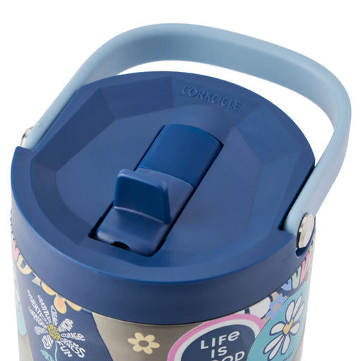 Life Is Good Floral Sticker 30oz Stainless Go Cup