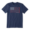 Life Is Good Flag Crusher-Lite Shortsleeve Mens T-Shirt