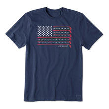 Load image into Gallery viewer, Life Is Good Flag CrusherLite SS Mens T-Shirt - Darkest Blue/XXL
 - 1