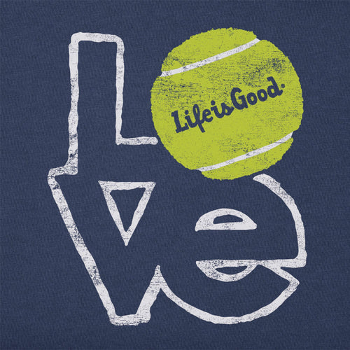 Life Is Good Love Tennis Shortsleeve Womens T-Shirt - 2