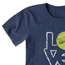 Load image into Gallery viewer, Life Is Good Love Tennis Shortsleeve Women T-Shirt
 - 3