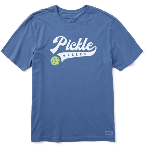 Life Is Good Stay Pickle Baller SS Mens T-Shirt - Vintage Blue/XXL