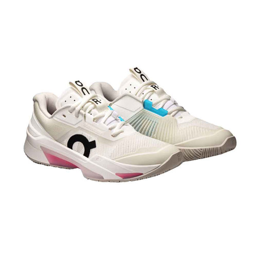 On The Roger Pro Fire Womens Tennis Shoe - White/Pink/D Medium/10.0