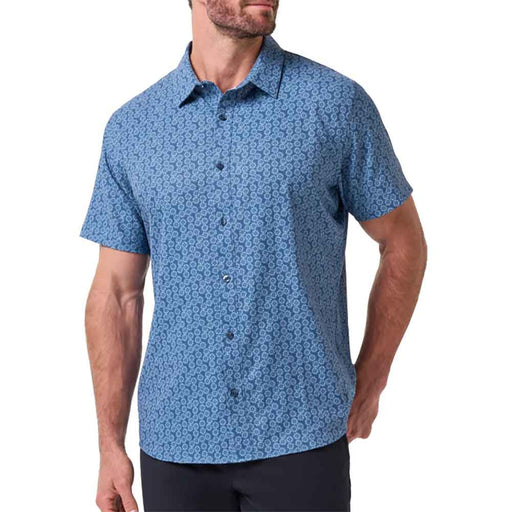 TravisMathew Techwoven Sunlight Mens Shirt - Bering Sea/XL