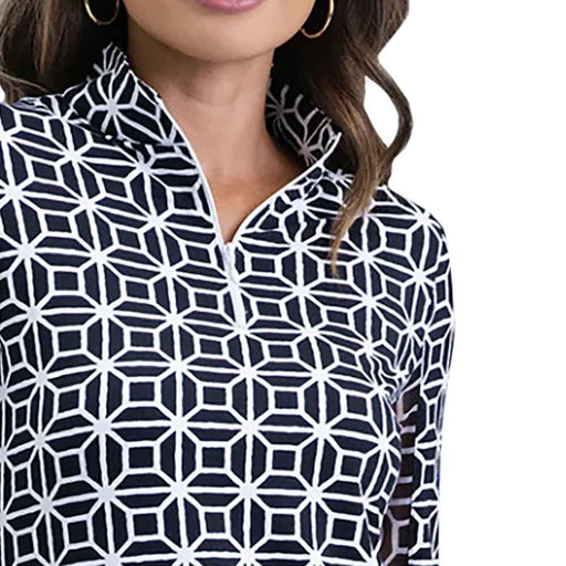 Ibkul Carolyn LS Mock Womens QZ